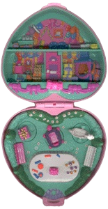 1992年ポーリーポケット　ヴィンテージ スタンプSETレアUSAナイルパーチ 1992 - Polly Pocket Birthday Party Partytime Stamper Playset